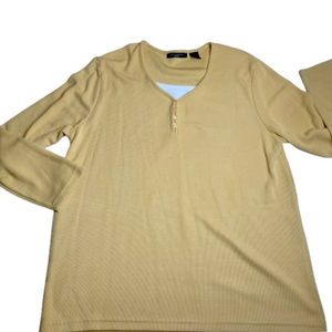 Speculation Pale Yellow Knit Top Shirt EUC 1X